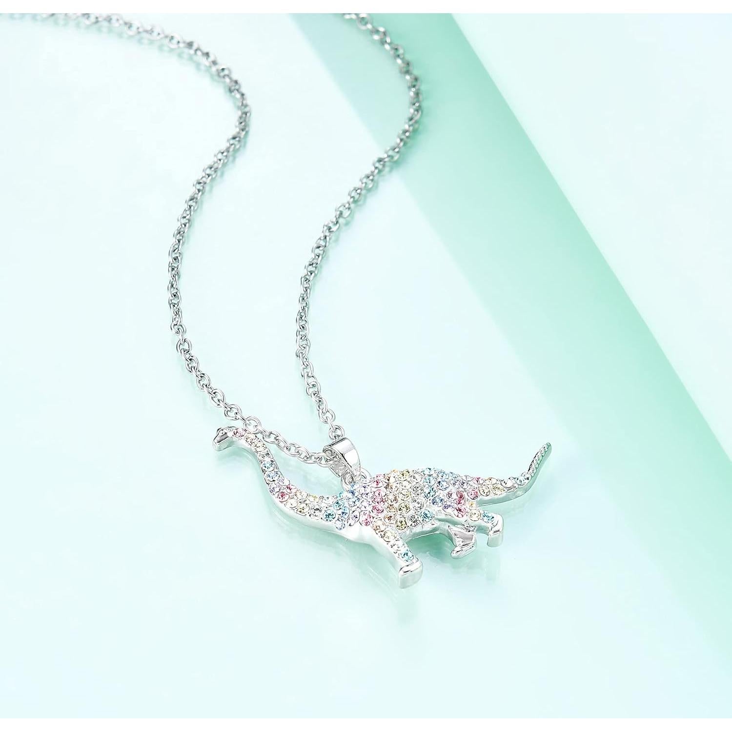 Collar de Dinosaurio T-Rex Luomart para Niñas 41.1 cm