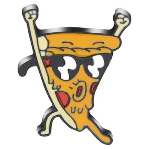 Pin de Esmalte de Pizza con Gafas de Sol KILIPOL - Accesorio Unisex