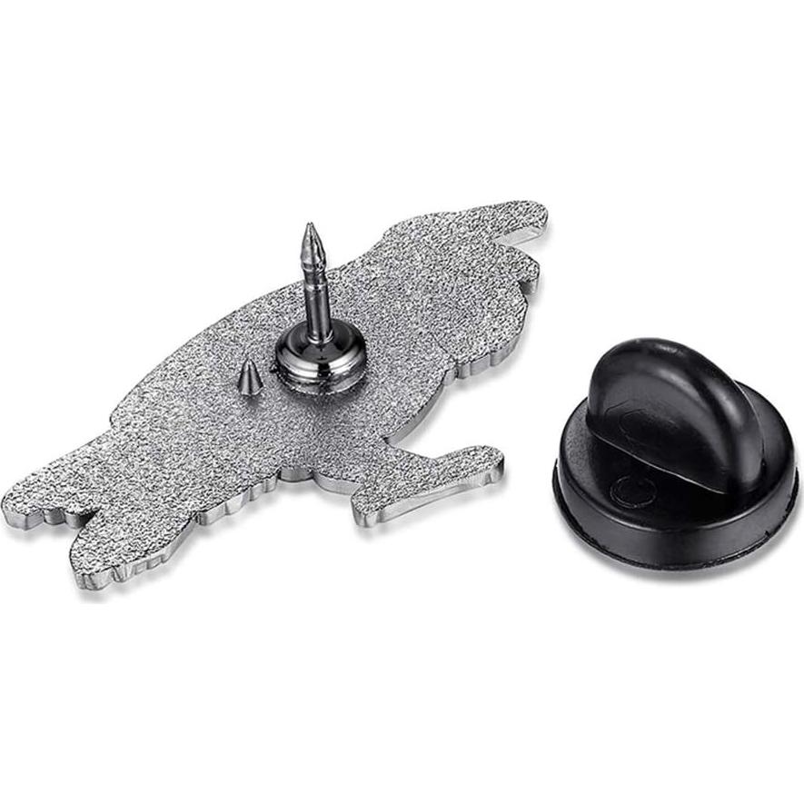 Pin de Metal Esmalte Edgar Allan Poe Cuervo Nunca Más 30mm