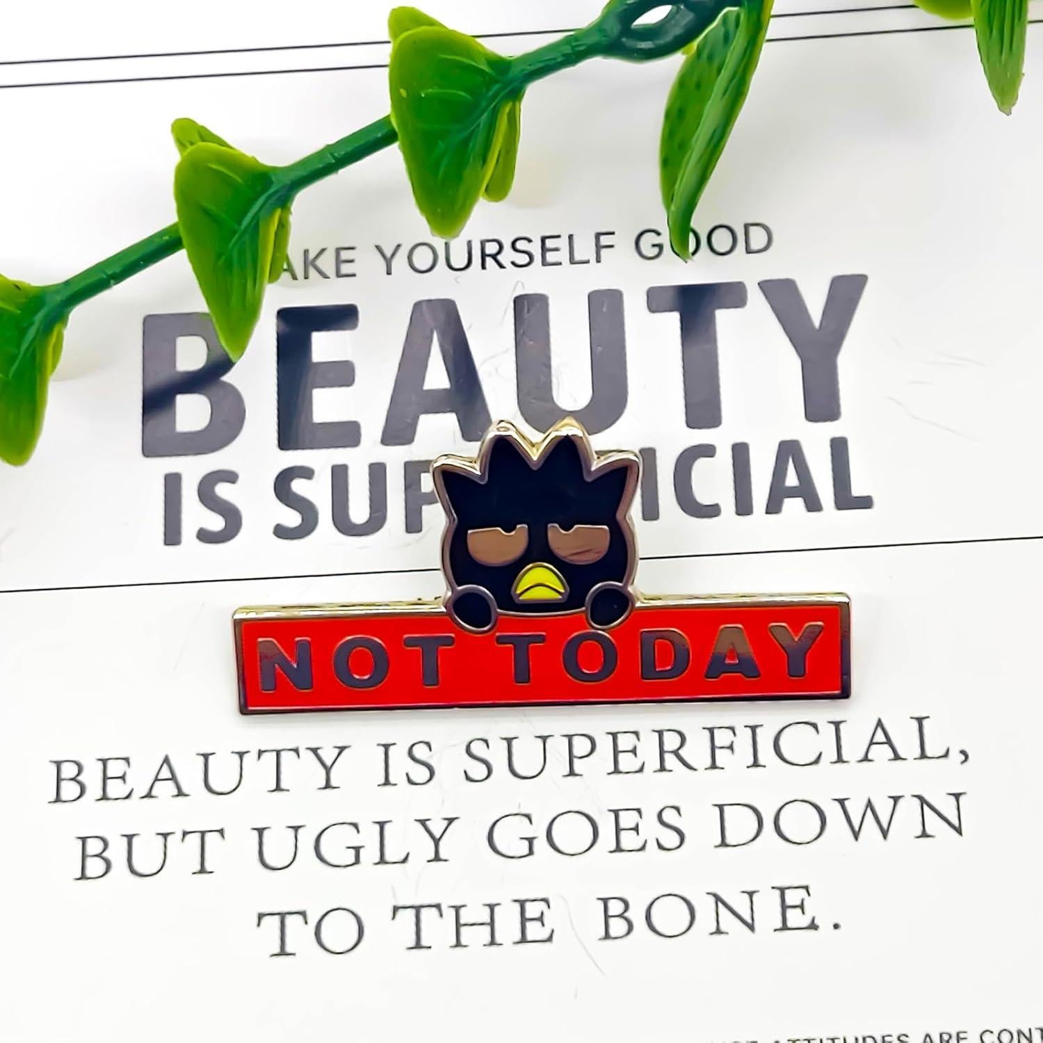 Pin de Esmalte Pingüino Negro SKYFENGCN - 3.48 cm