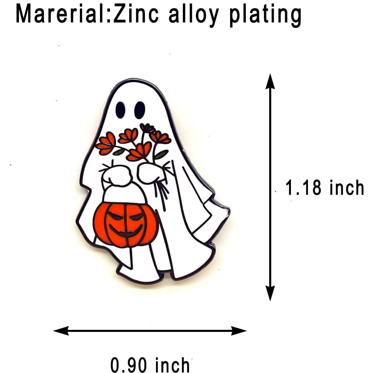 Pin de Esmalte Fantasma de Calabaza - SKYFENGCN - 2.29 cm