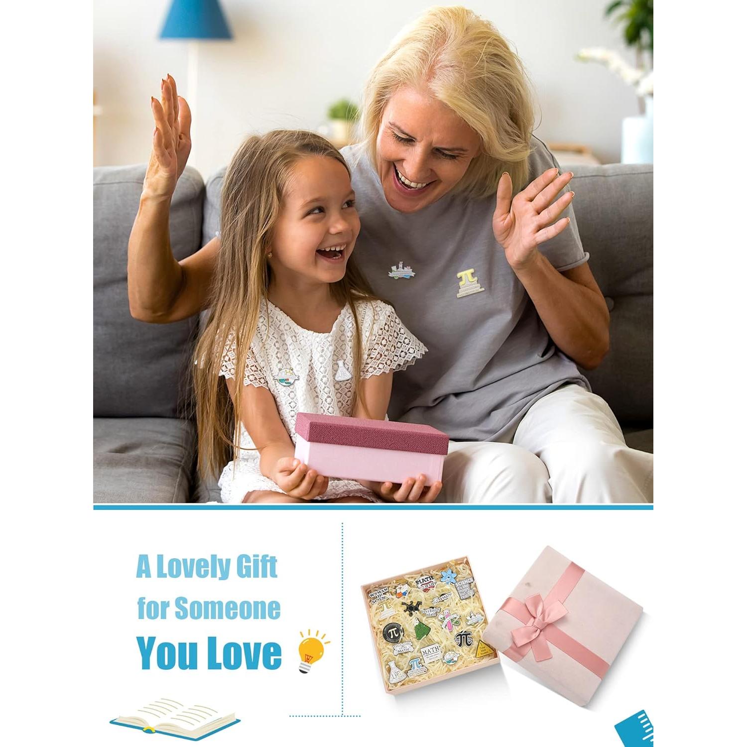 20 Insignias de Solapa Científicas Kigeli - Matemáticas y Química