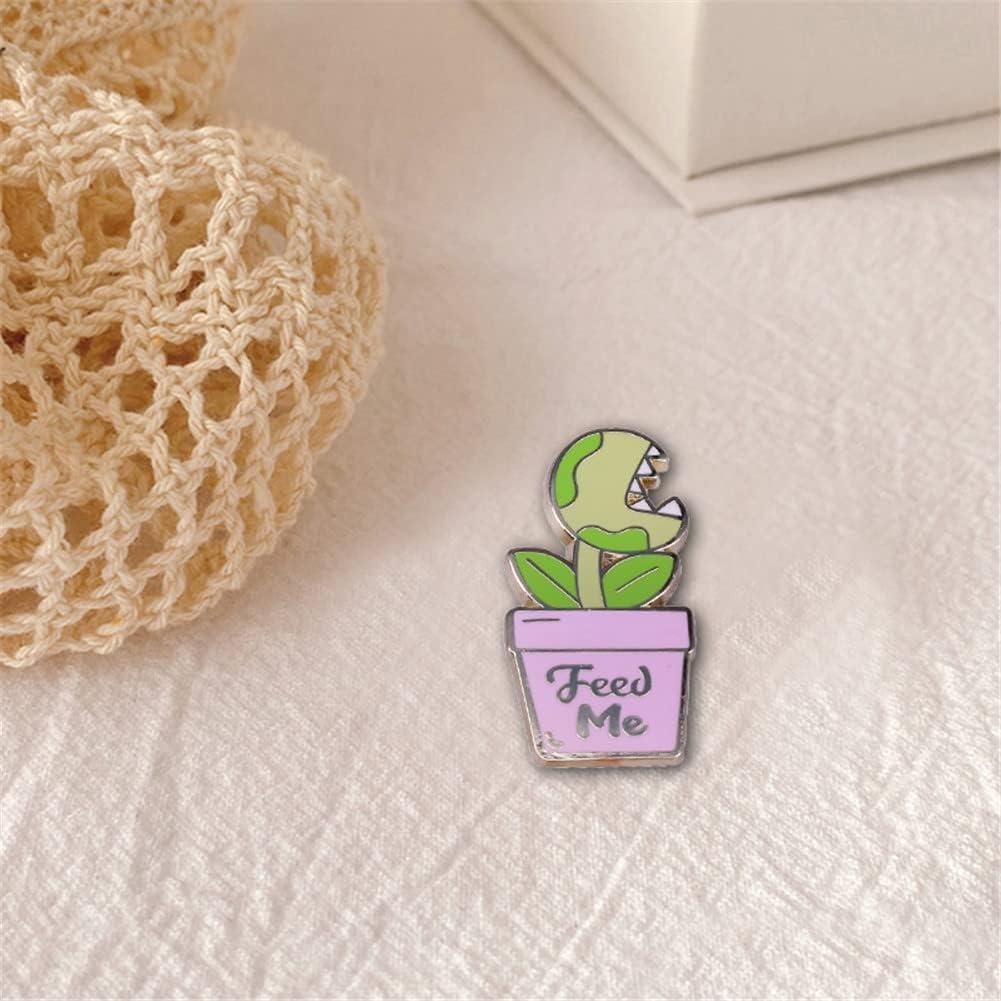 Pin de Esmalte Venus Flytrap QUREZA - Insignia Divertida