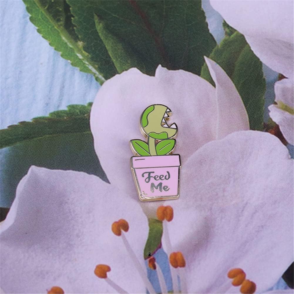 Pin de Esmalte Venus Flytrap QUREZA - Insignia Divertida
