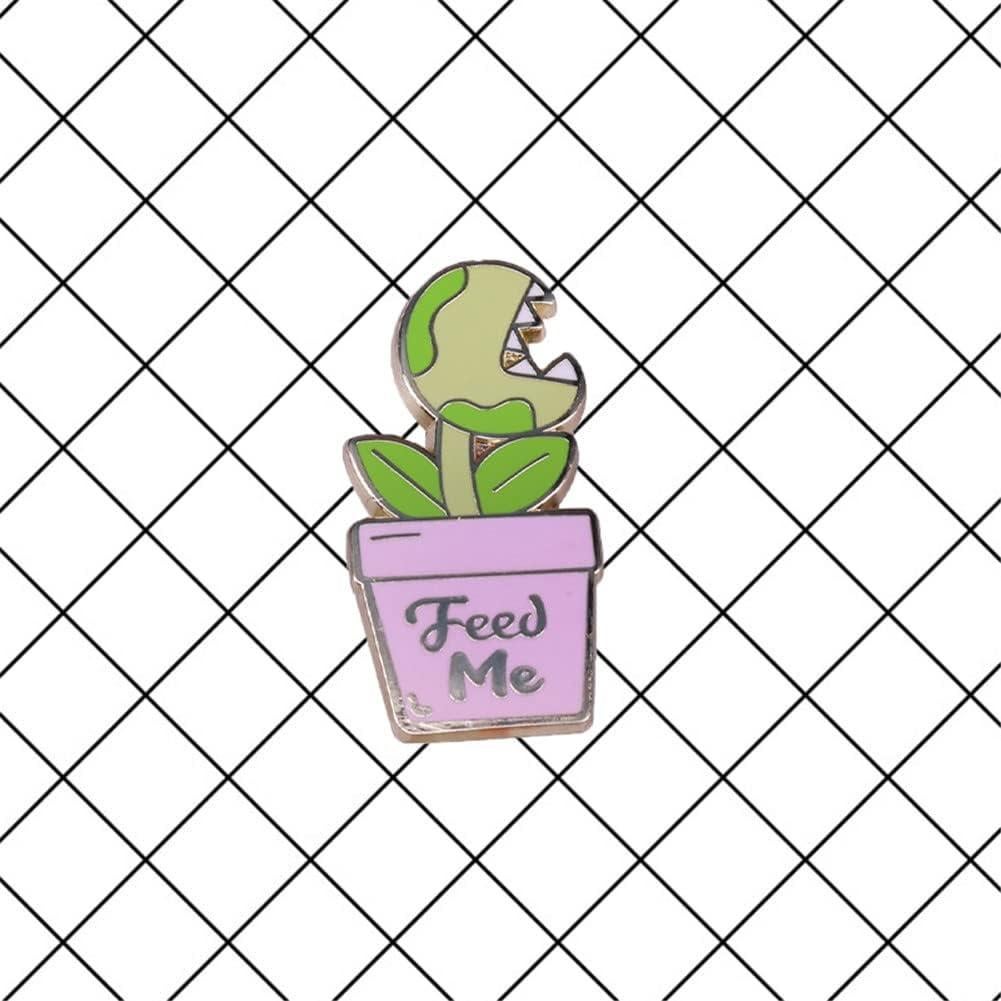 Pin de Esmalte Venus Flytrap QUREZA - Insignia Divertida