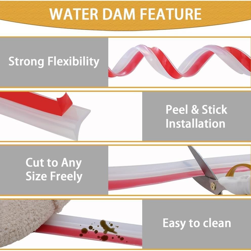 Protector de Salpicaduras Soengsau 99 cm Translúcido Impermeable