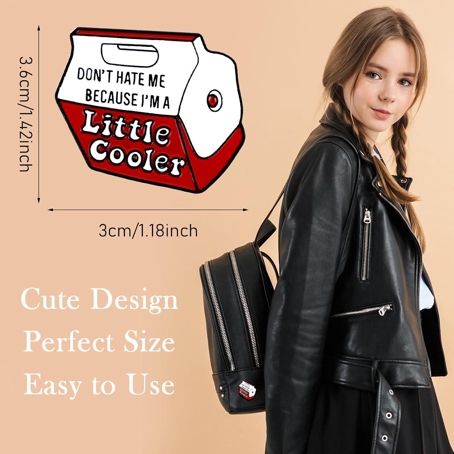 2 Pines de Esmalte Rojo Mabor Diseño Caricatura 3.6 cm