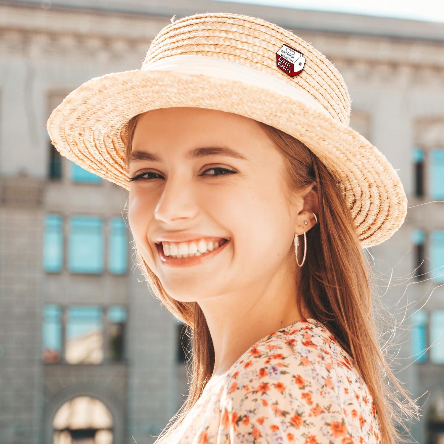 2 Pines de Esmalte Rojo Mabor Diseño Caricatura 3.6 cm