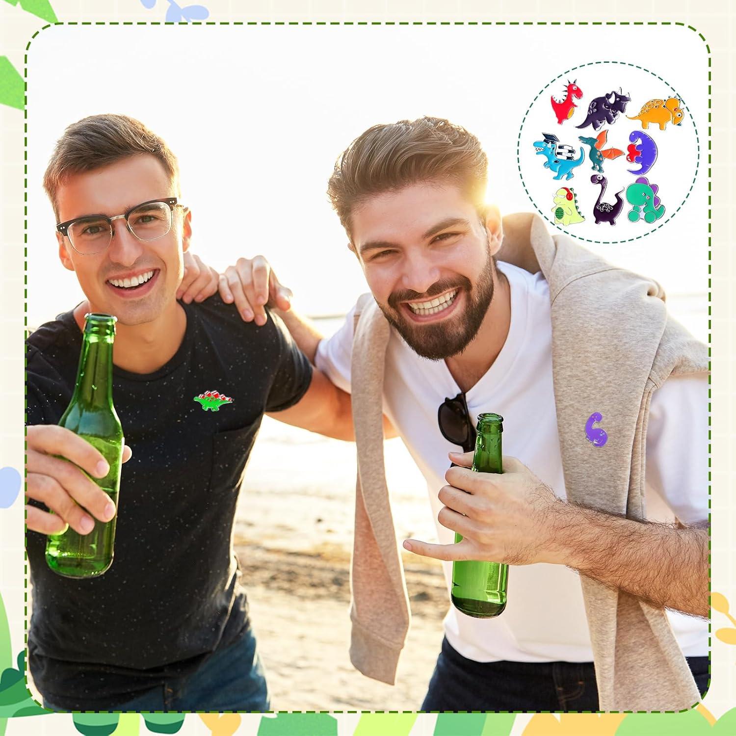 Giegxin 40 Pines de Esmalte de Dinosaurio para Ropa y Mochilas