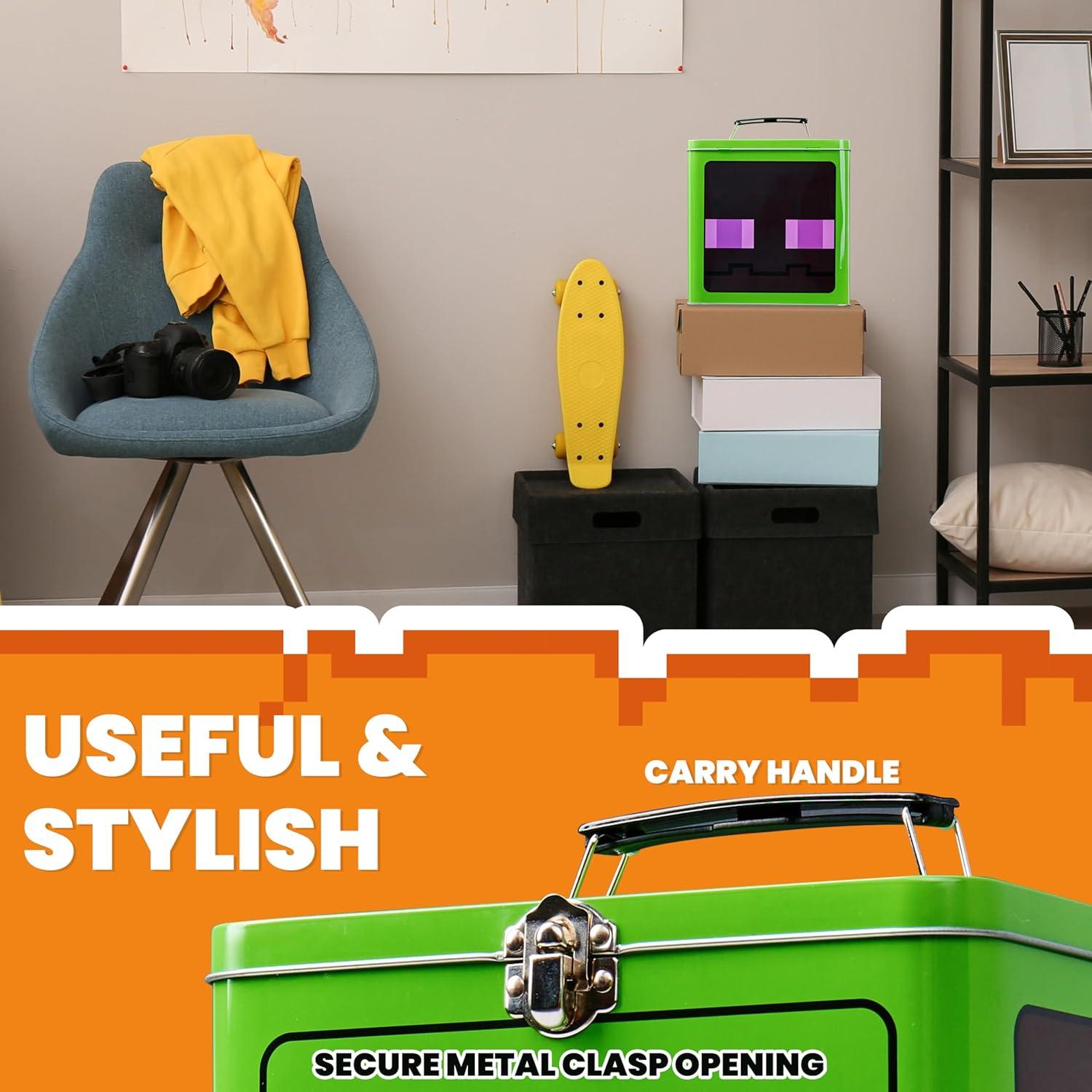 Lata de Galletas Minecraft Red Robin 17.78 cm Cierre Metálico