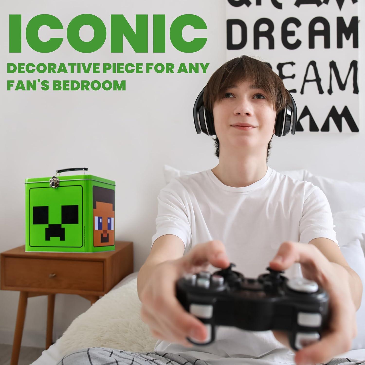 Lata de Galletas Minecraft Red Robin 17.78 cm Cierre Metálico