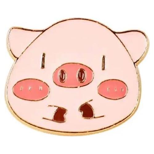 Pin de Cerdo de Esmalte Rosa Pinsphere 2.54 cm