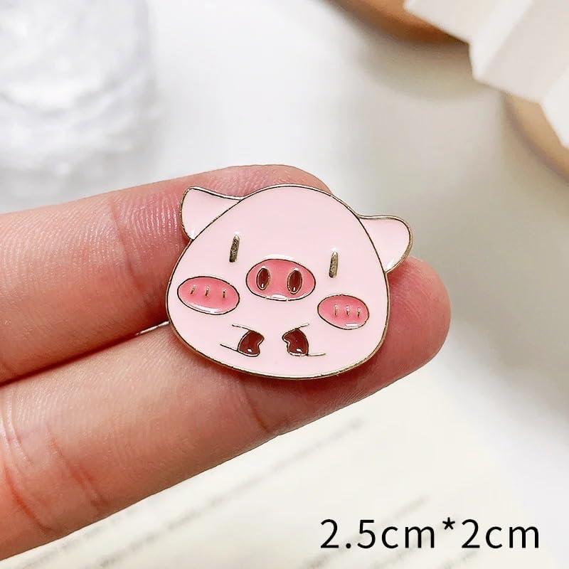 Pin de Cerdo de Esmalte Rosa Pinsphere 2.54 cm