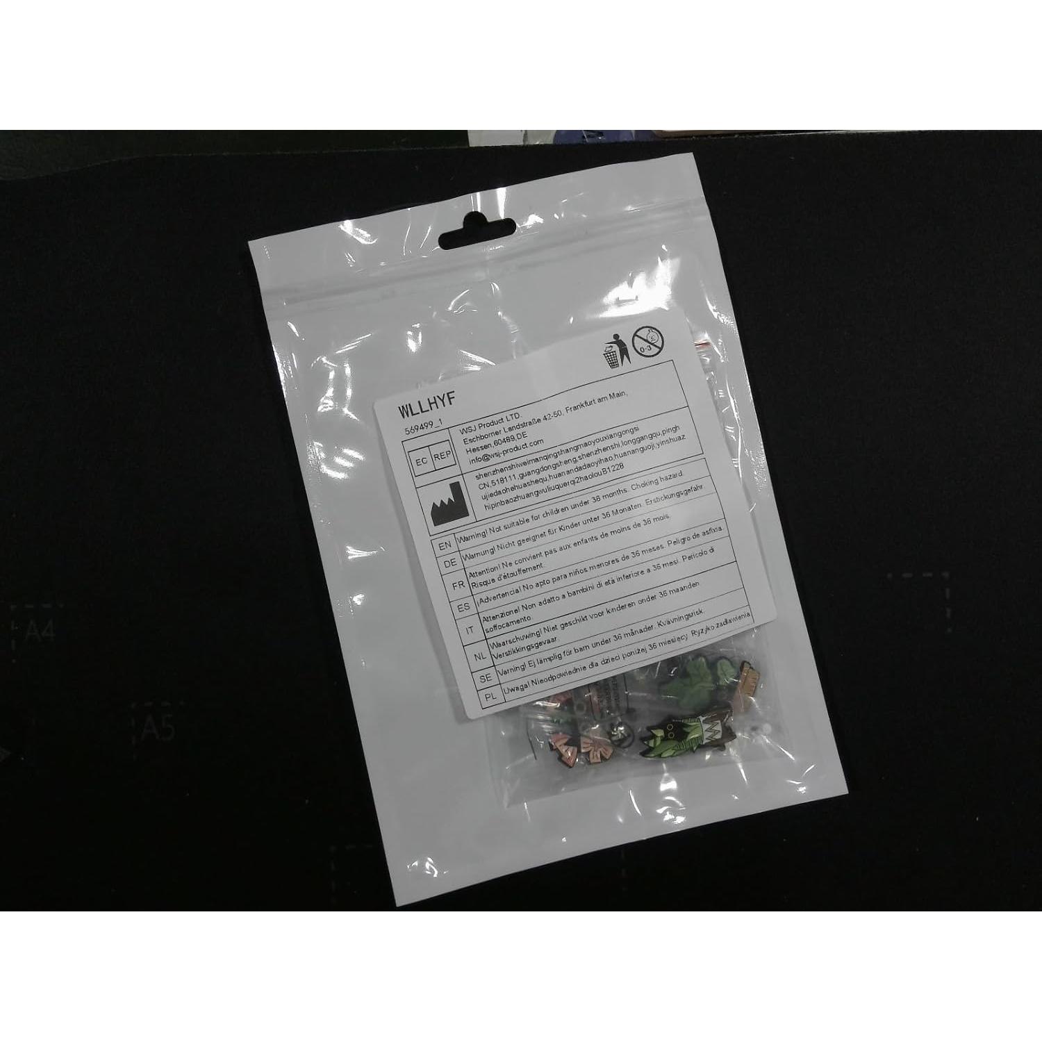 Conjunto de Pines de Esmalte WLLHYF 5 Pcs Gato y Plantas