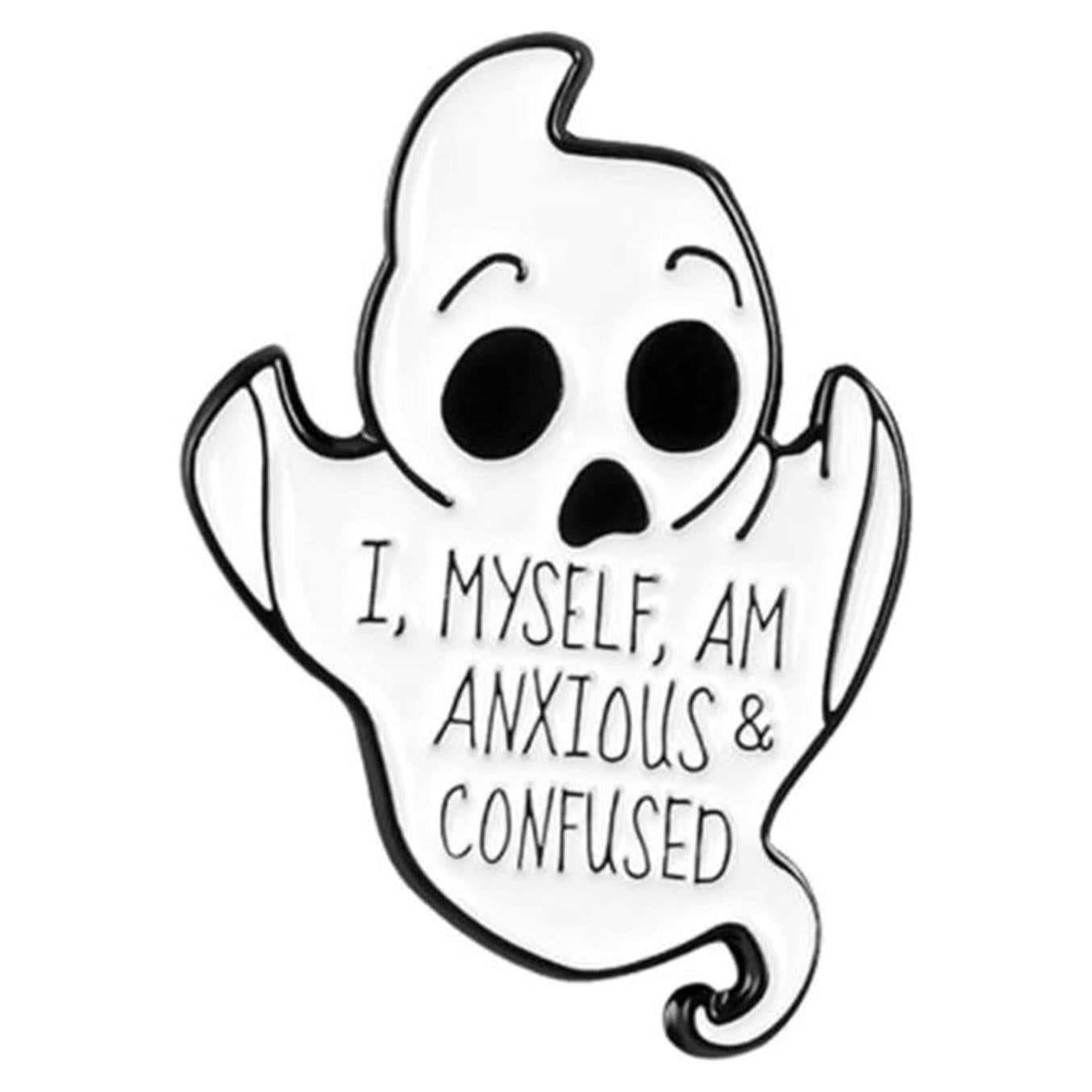 Pin de Esmalte Fantasma Lindo Ulricar - Broche Divertido