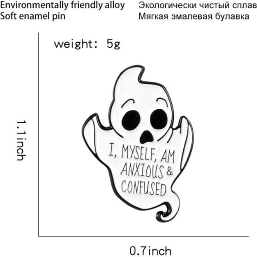 Pin de Esmalte Fantasma Lindo Ulricar - Broche Divertido