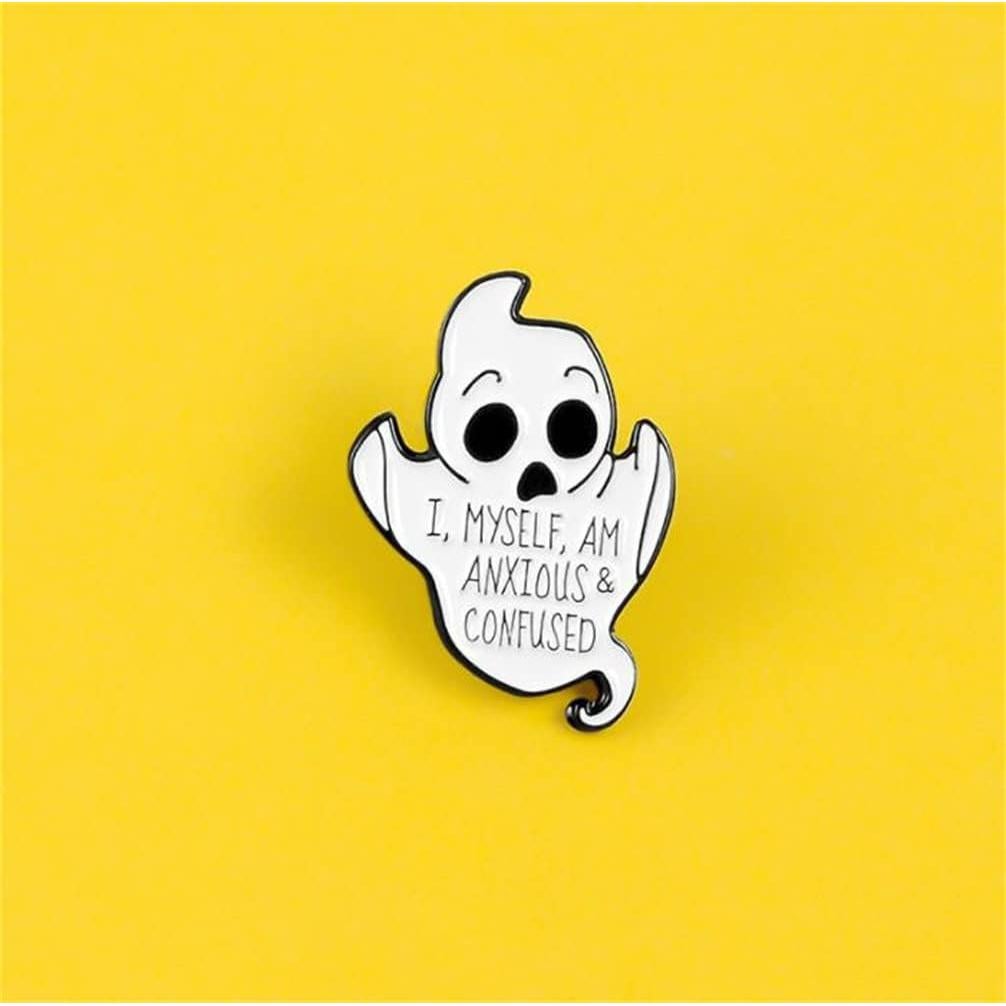 Pin de Esmalte Fantasma Lindo Ulricar - Broche Divertido