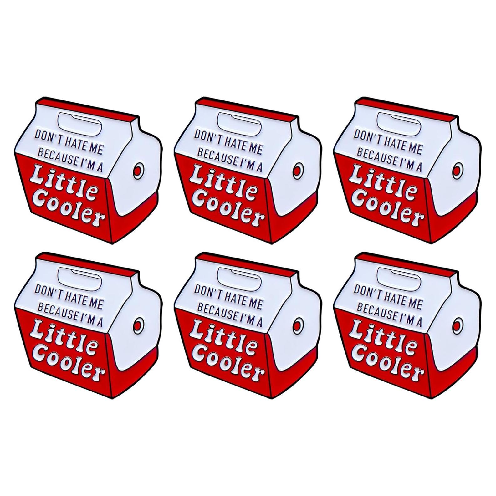 Pin de Esmalte Pequeño Cooler - 6 Piezas Divertidas