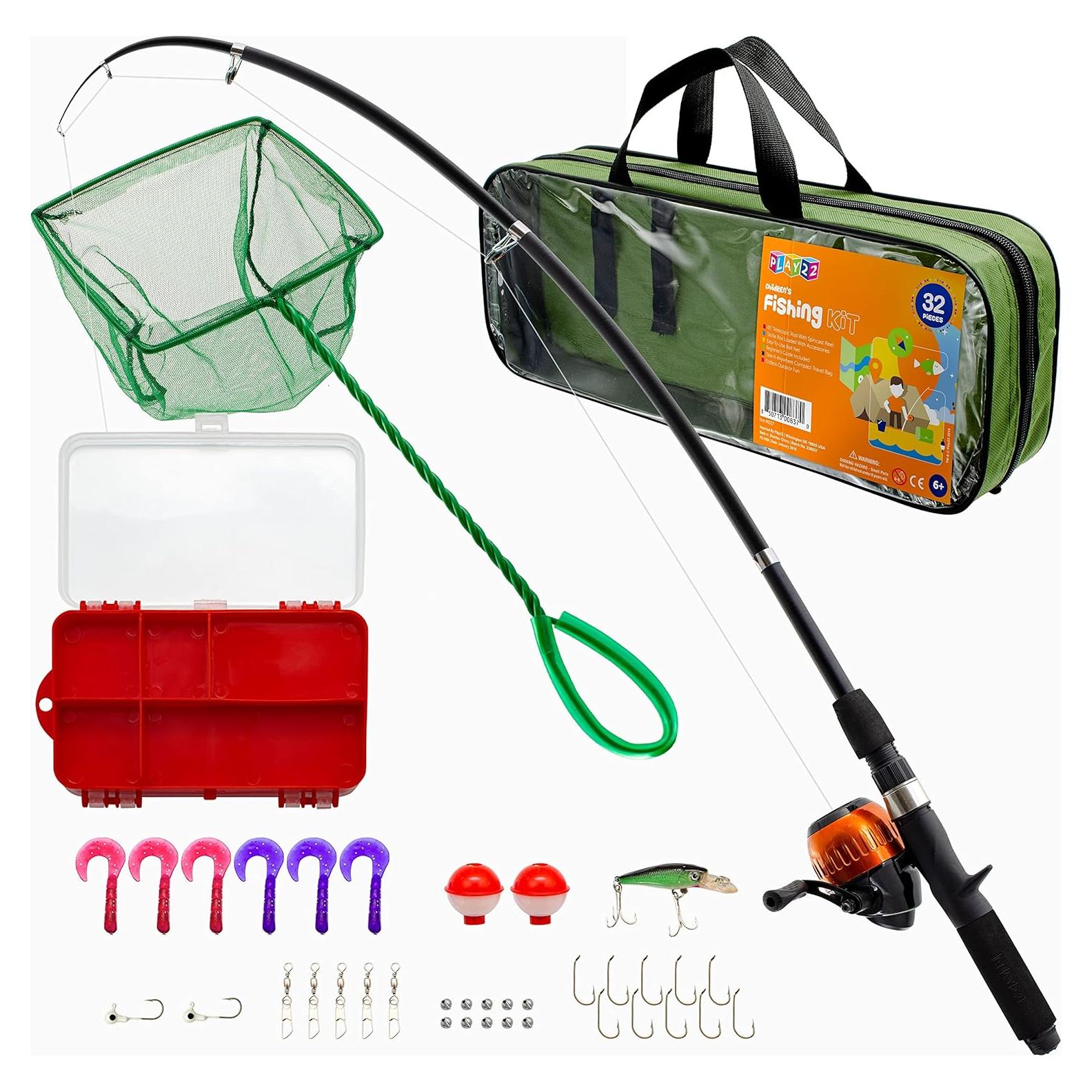 Caña de Pesca Telescópica Play22 para Niños 165 cm