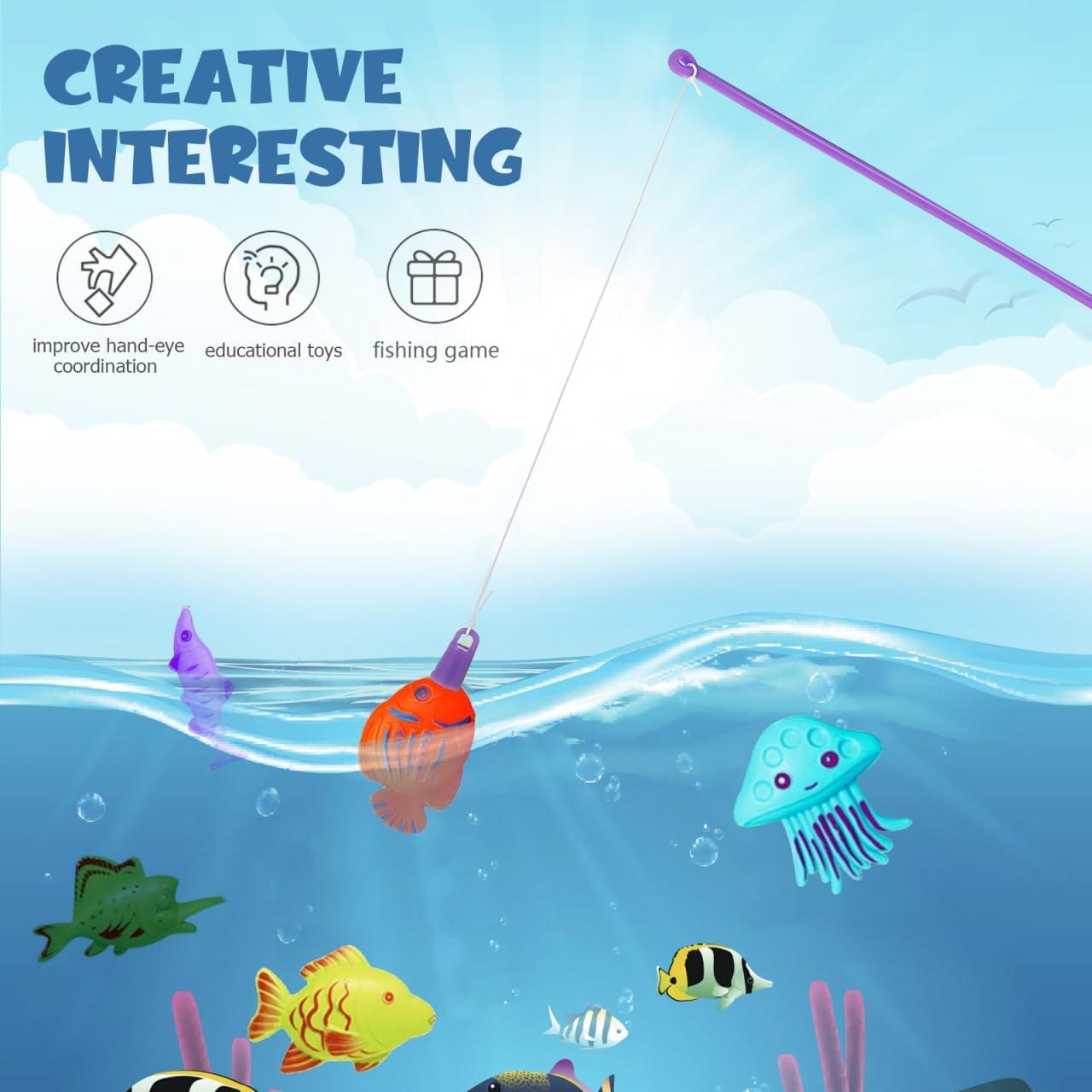 Juego de Pesca Magnética Ipetboom 30 Piezas para Niños