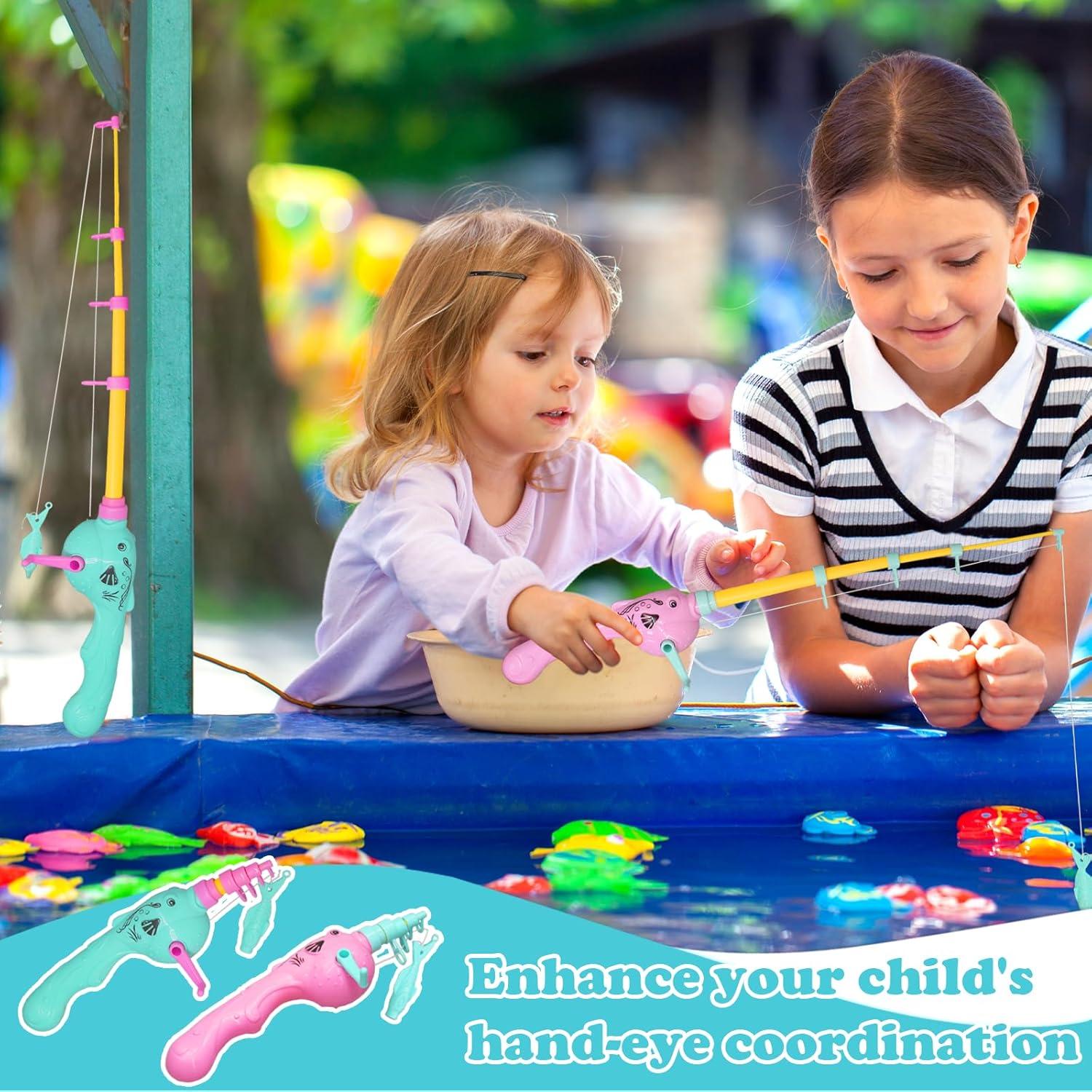 Juego de Pesca Magnética 6 Pcs Cleanla para Niños - Juguete de Baño