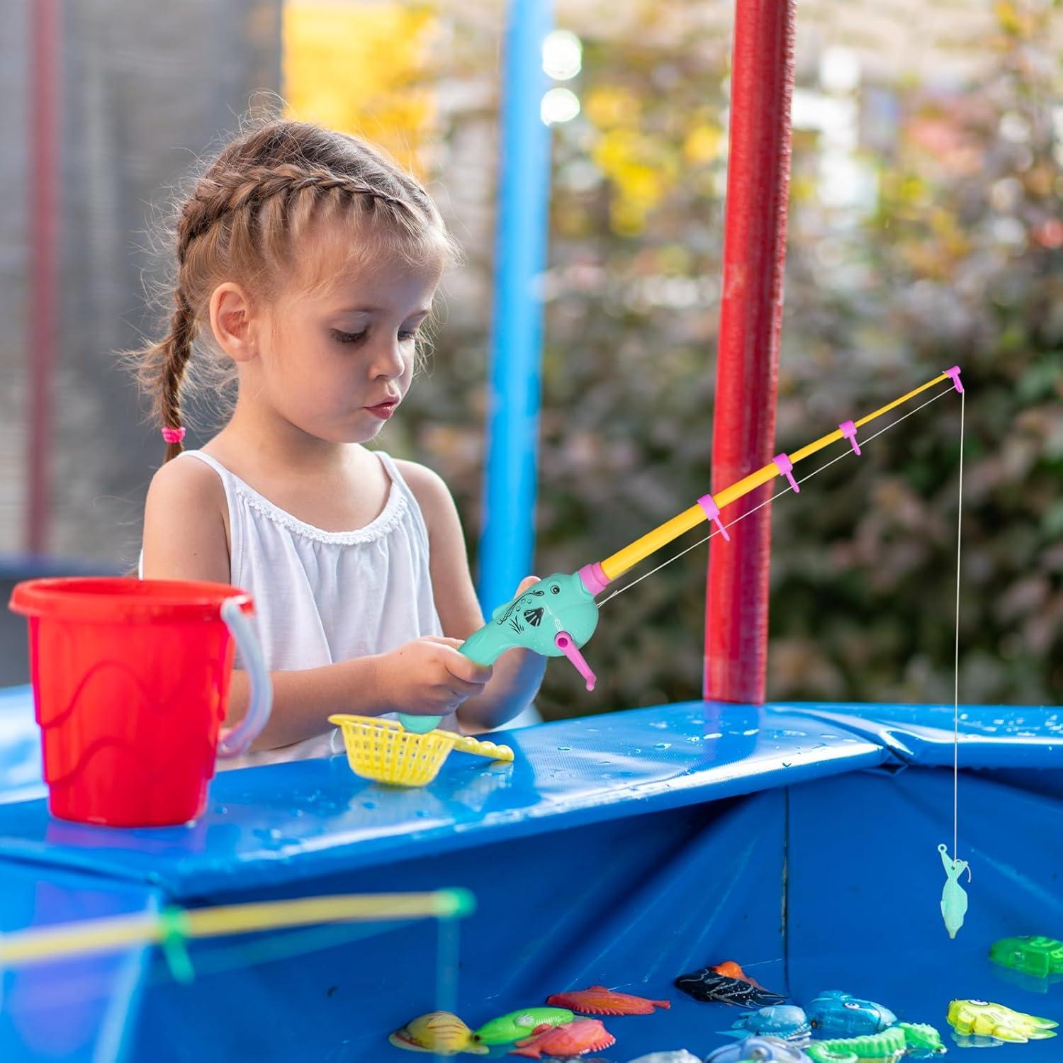 Juego de Pesca Magnética 6 Pcs Cleanla para Niños - Juguete de Baño
