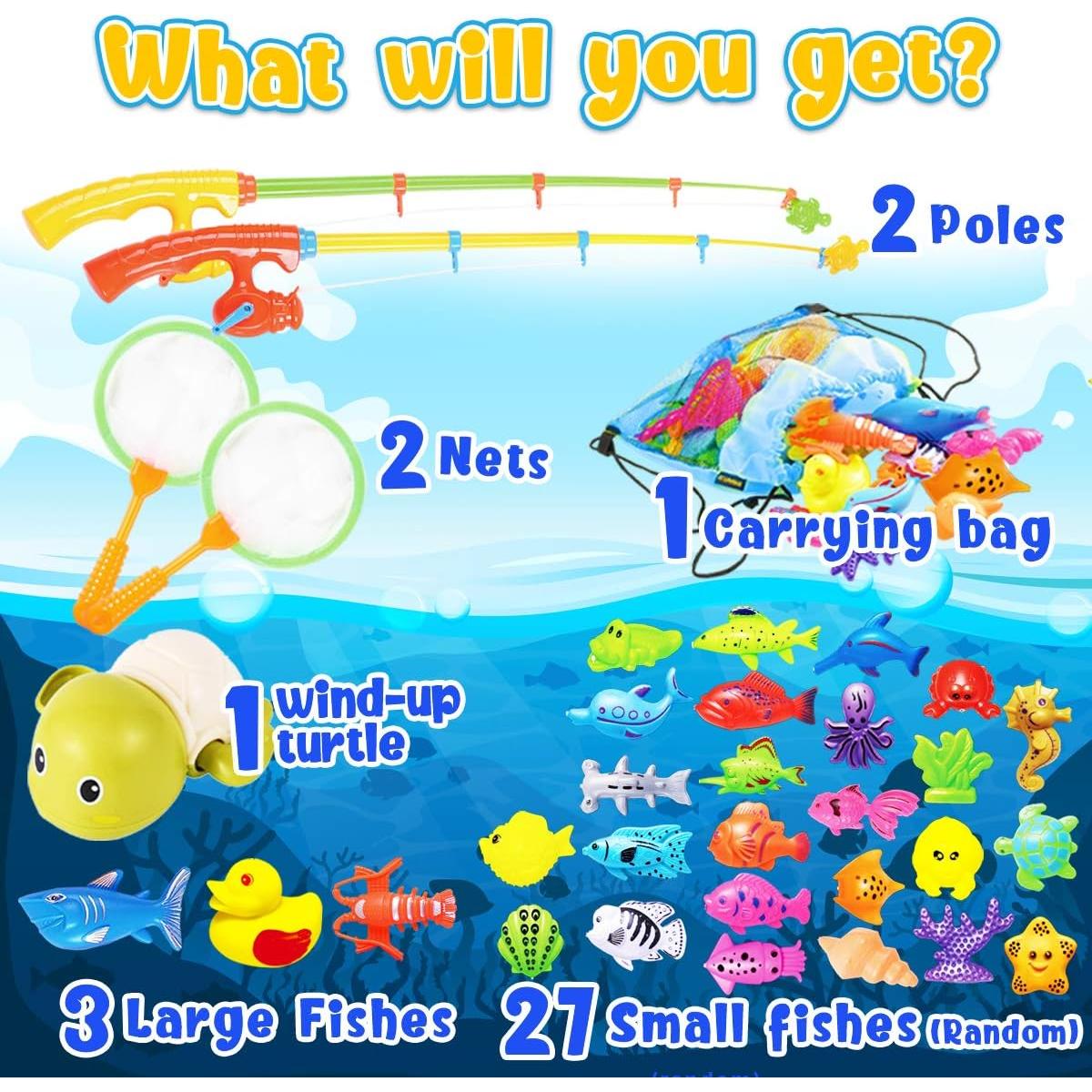 Juego de Pesca Magnético Cheffun para 2 Jugadores - 31 Piezas