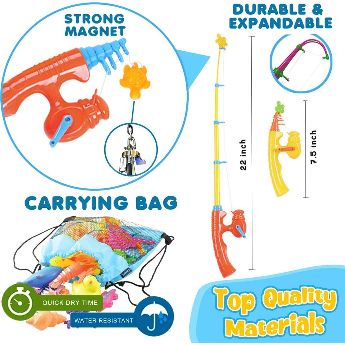 Juego de Pesca Magnético Cheffun para 2 Jugadores - 31 Piezas