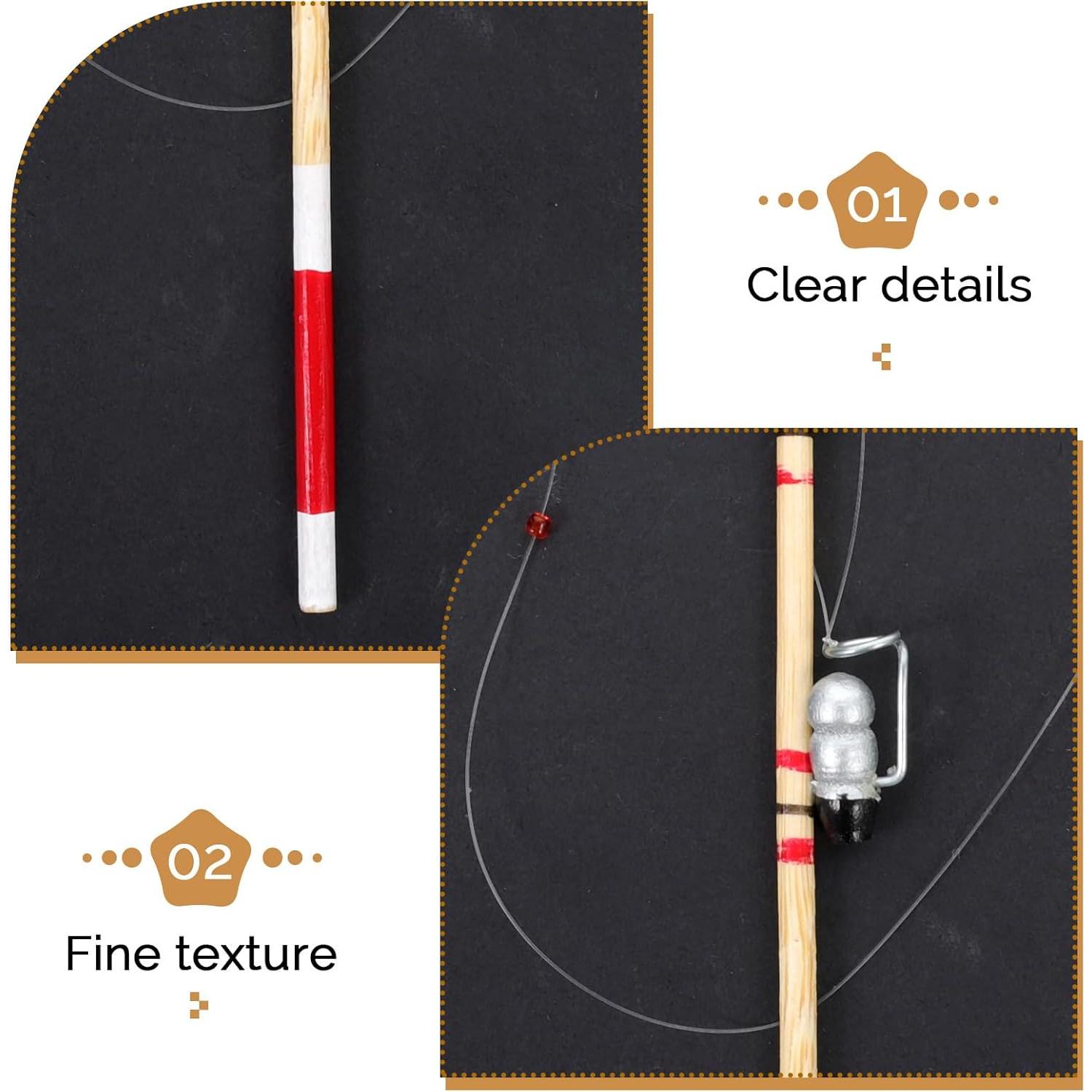 Cañas de Pescar en Miniatura Totority - 6 Piezas para Muñecas