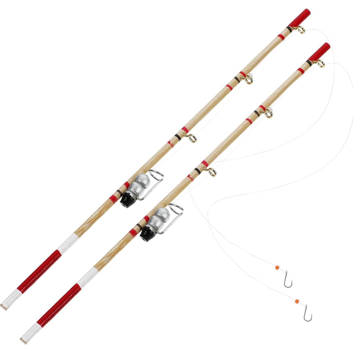 Cañas de Pescar en Miniatura Totority - 6 Piezas para Muñecas