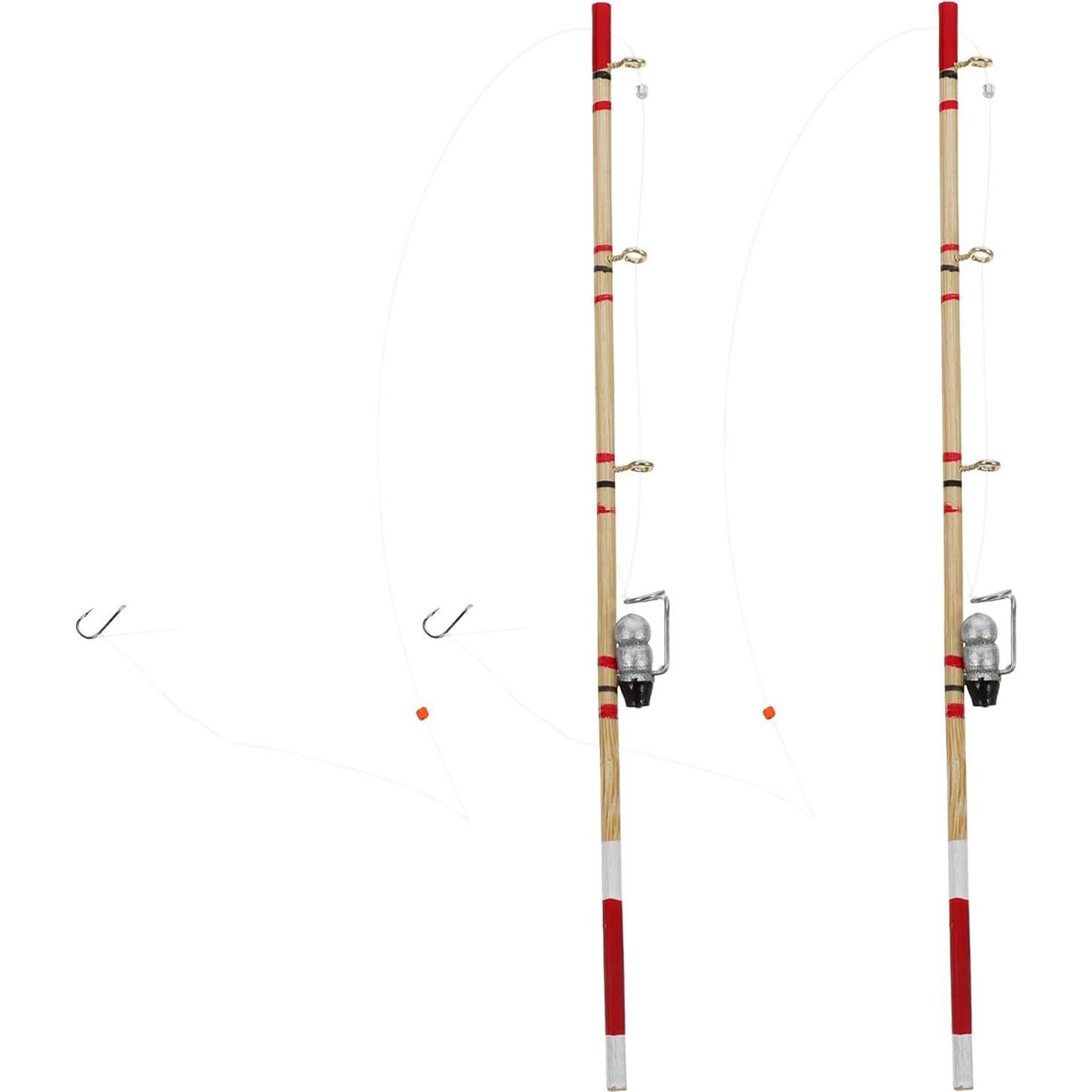 Cañas de Pescar en Miniatura Totority - 6 Piezas para Muñecas