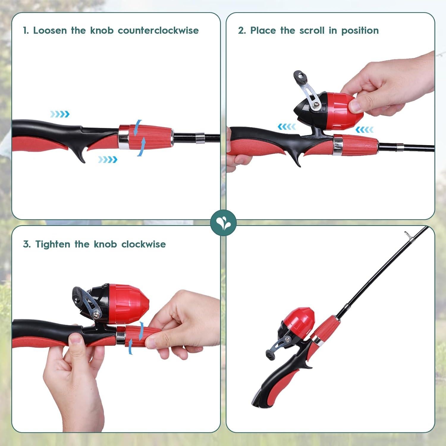 Kit de caña de pescar para niños Urban Deco 2 paquetes