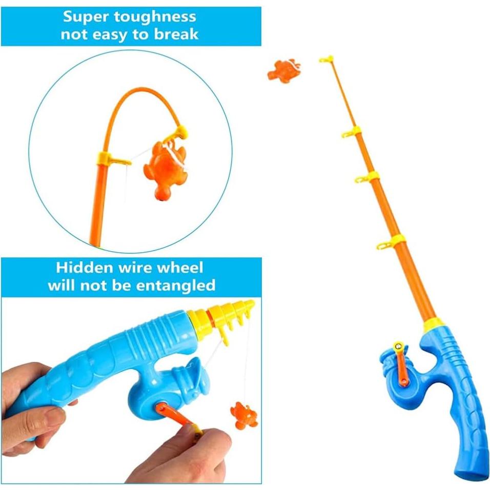 Juego de Pesca Magnética Toyvian para Niños - 6 Caños Flotantes