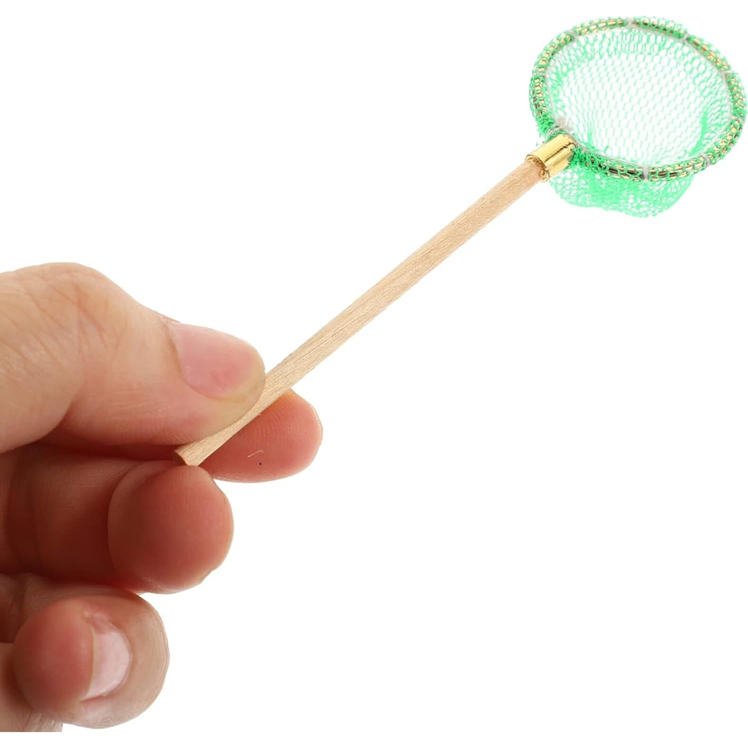 Set de 3 Cañas de Pescar Miniatura Kisangel para Casa de Muñecas