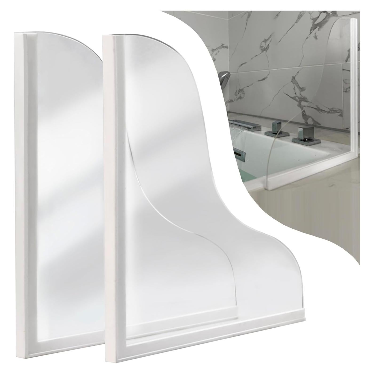 Guardias de Salpicaduras de Ducha Shinelingee 2 Piezas