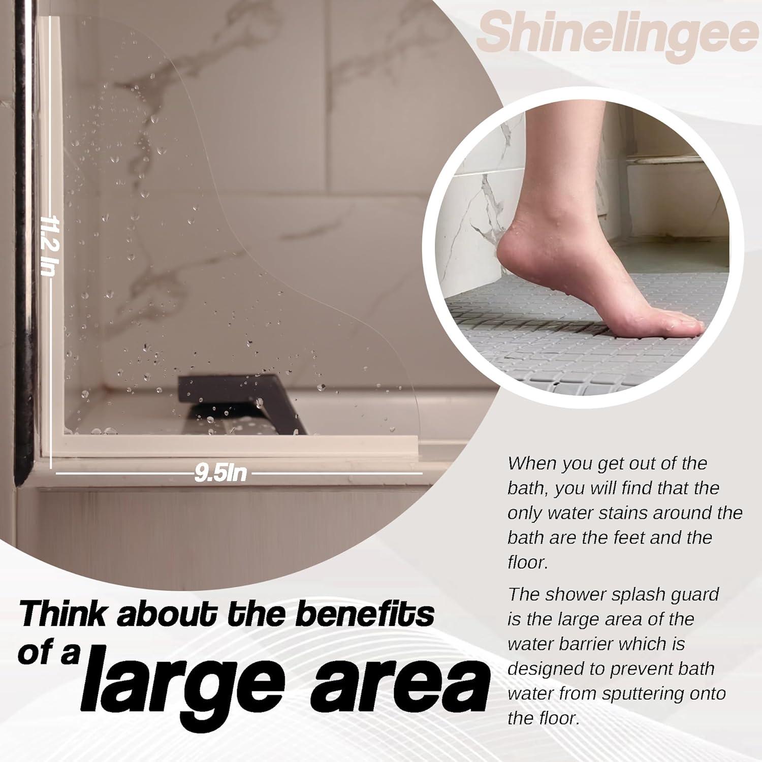 Guardias de Salpicaduras de Ducha Shinelingee 2 Piezas