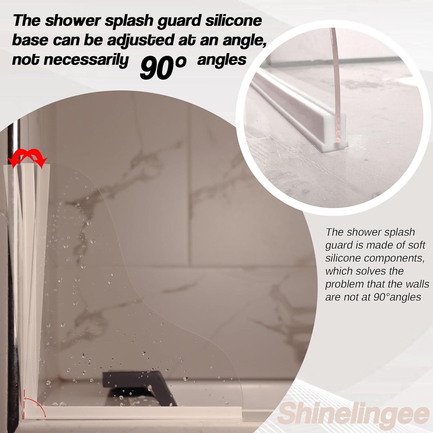 Guardias de Salpicaduras de Ducha Shinelingee 2 Piezas