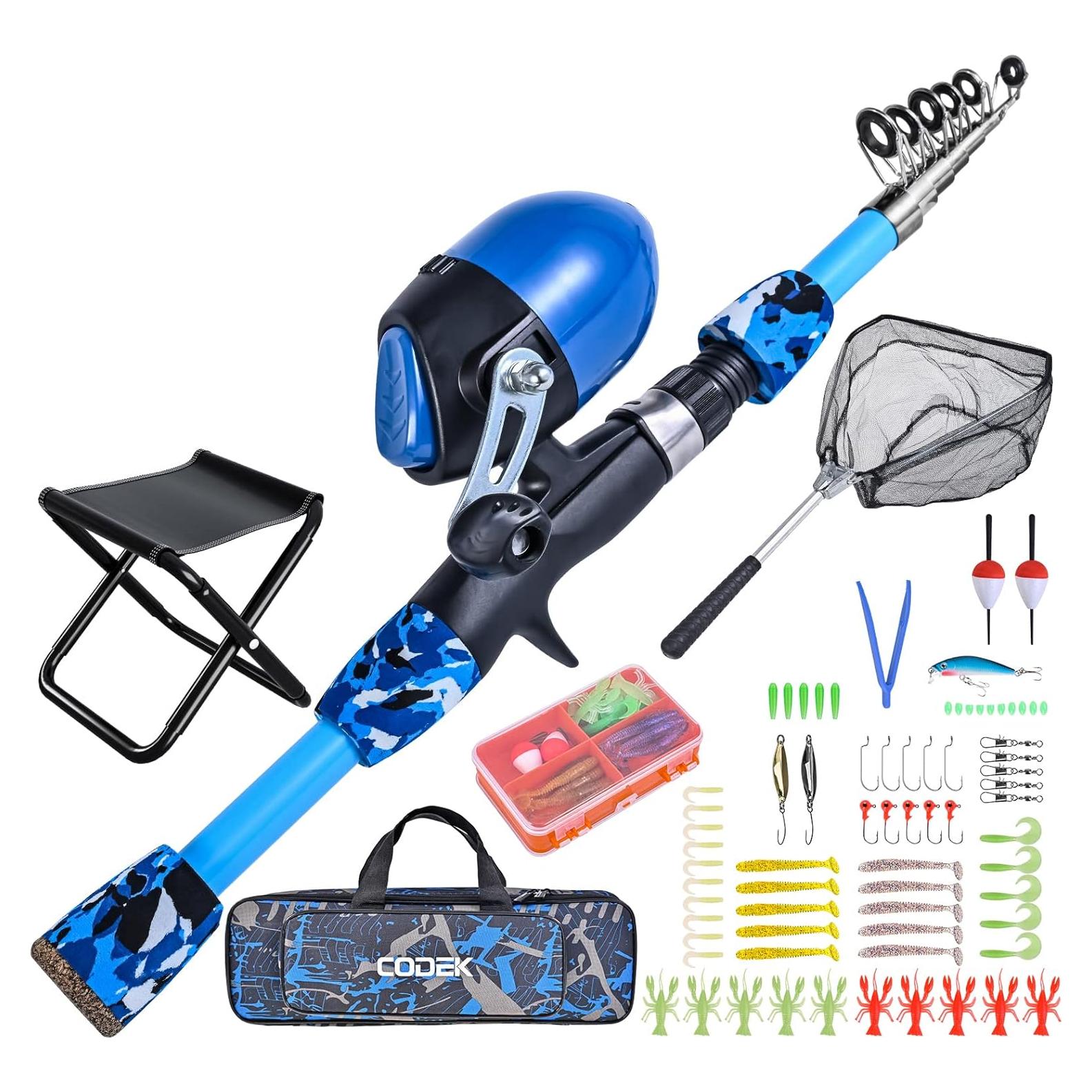 Set de Caña de Pesca para Niños CODEK 170cm Todo en Uno