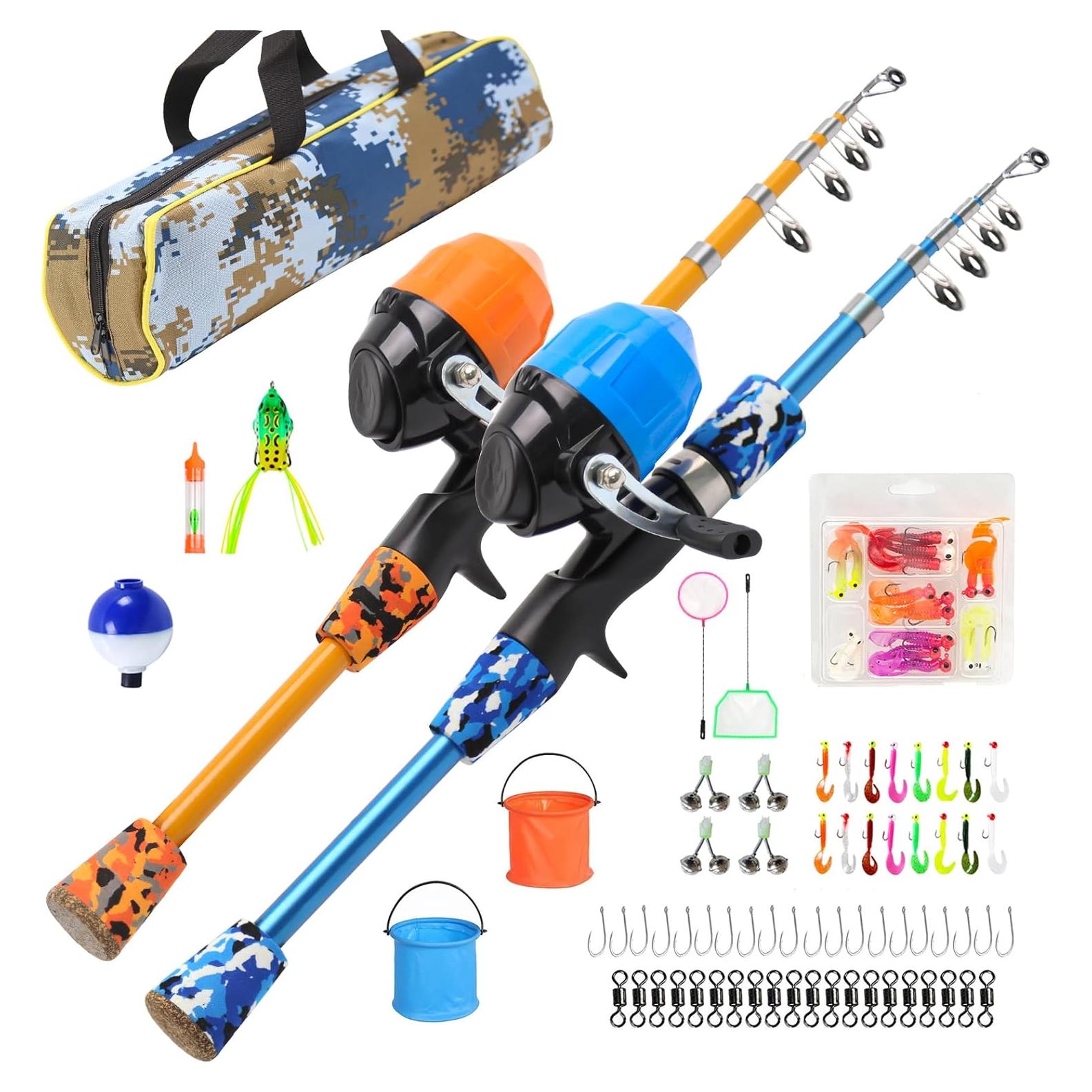 Caña de Pesca Telescópica para Niños BETTER LEADER 1.5m