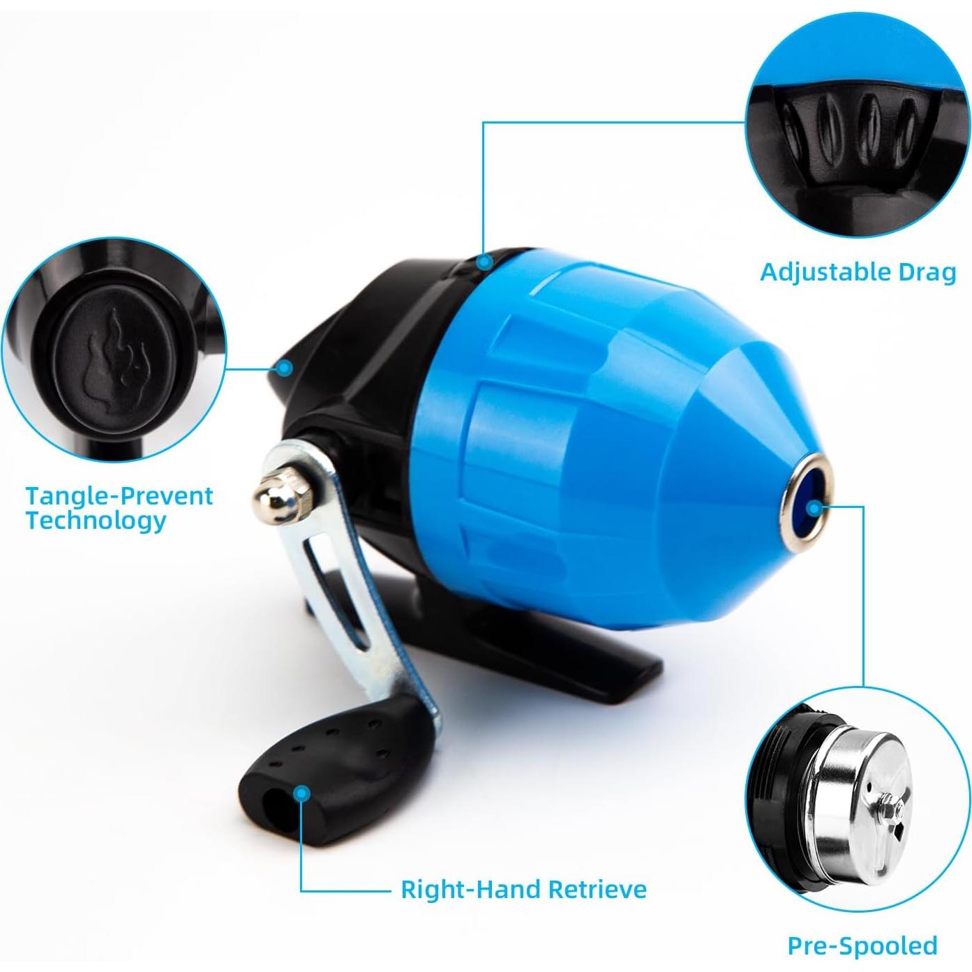 Caña de Pesca Telescópica para Niños BETTER LEADER 1.5m