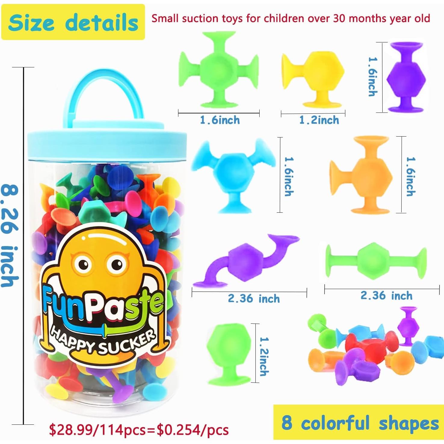 114 Juguetes de Ventosa para Baño CreateView - Sensoriales 3-8 Años