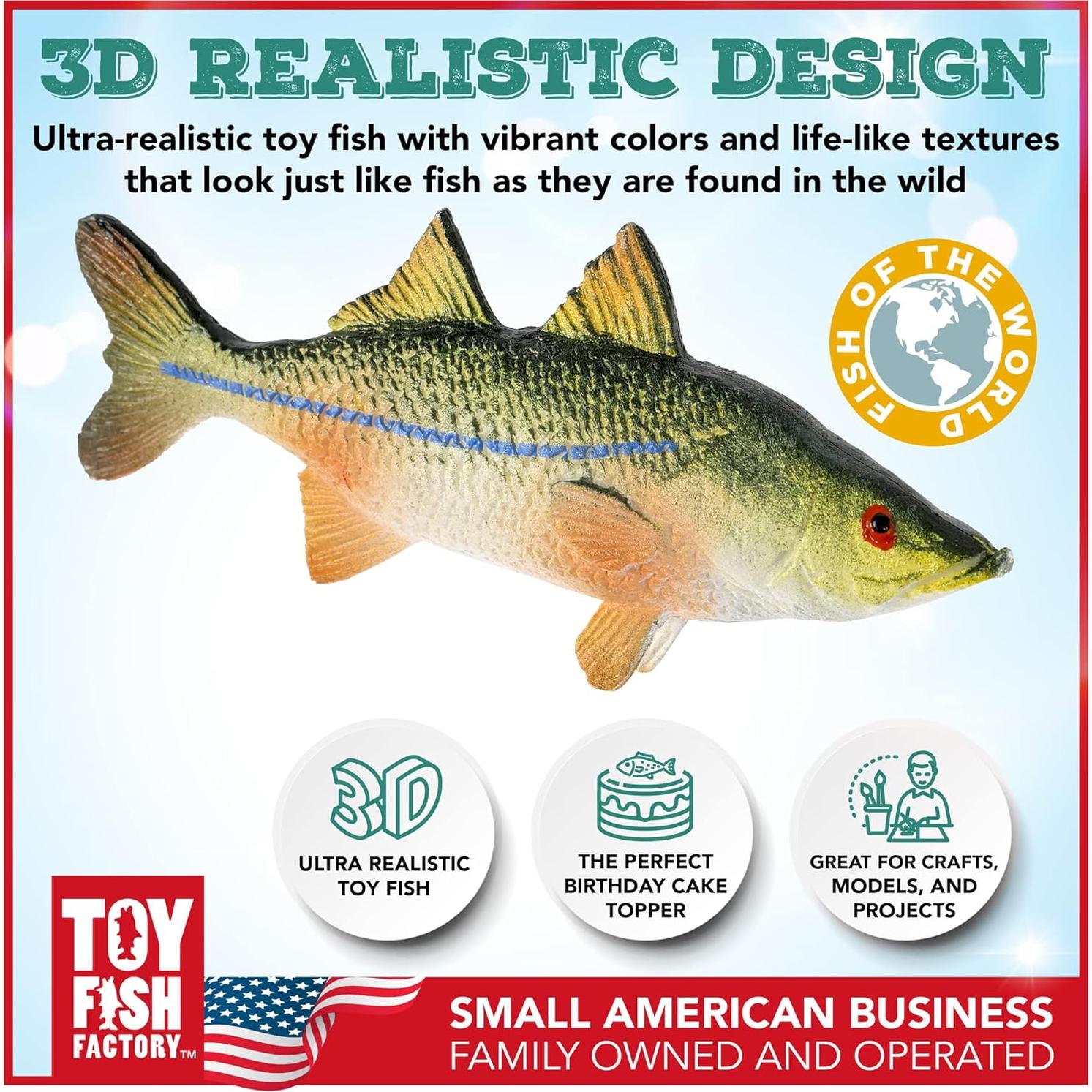 Set de Peces de Juguete Toy Fish Factory - Costa del Golfo 5 Piezas