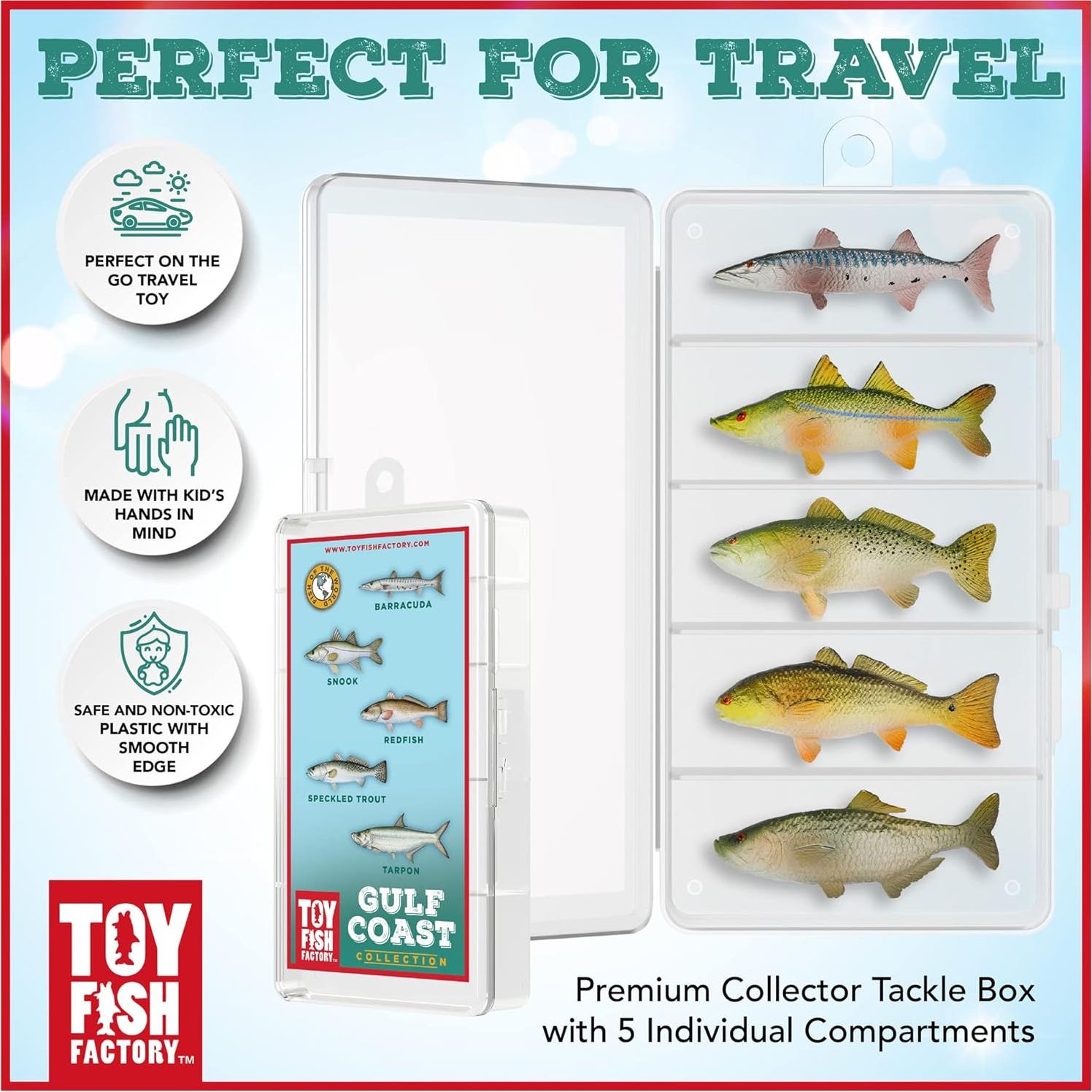 Set de Peces de Juguete Toy Fish Factory - Costa del Golfo 5 Piezas