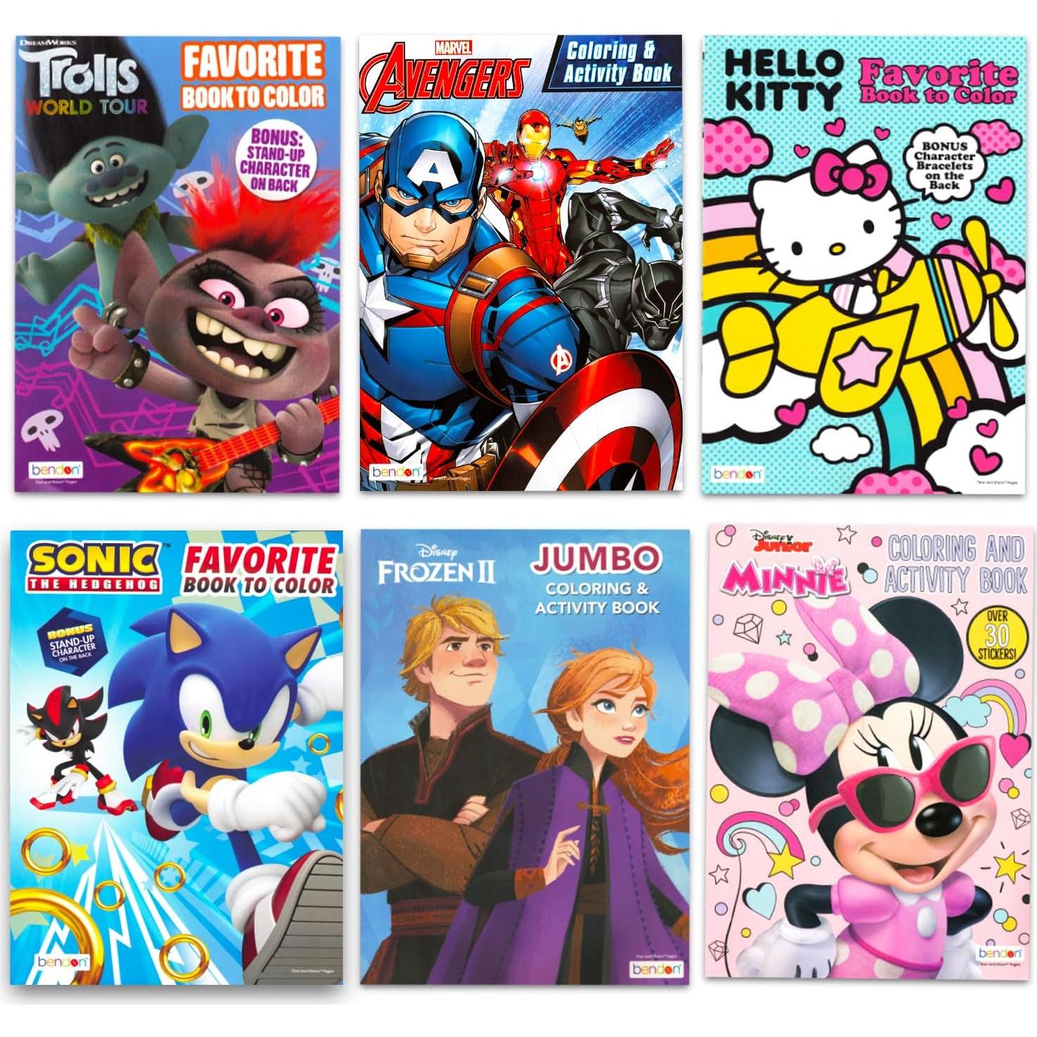 24 Libros para Colorear Disney para Niños 4 a 8 Años