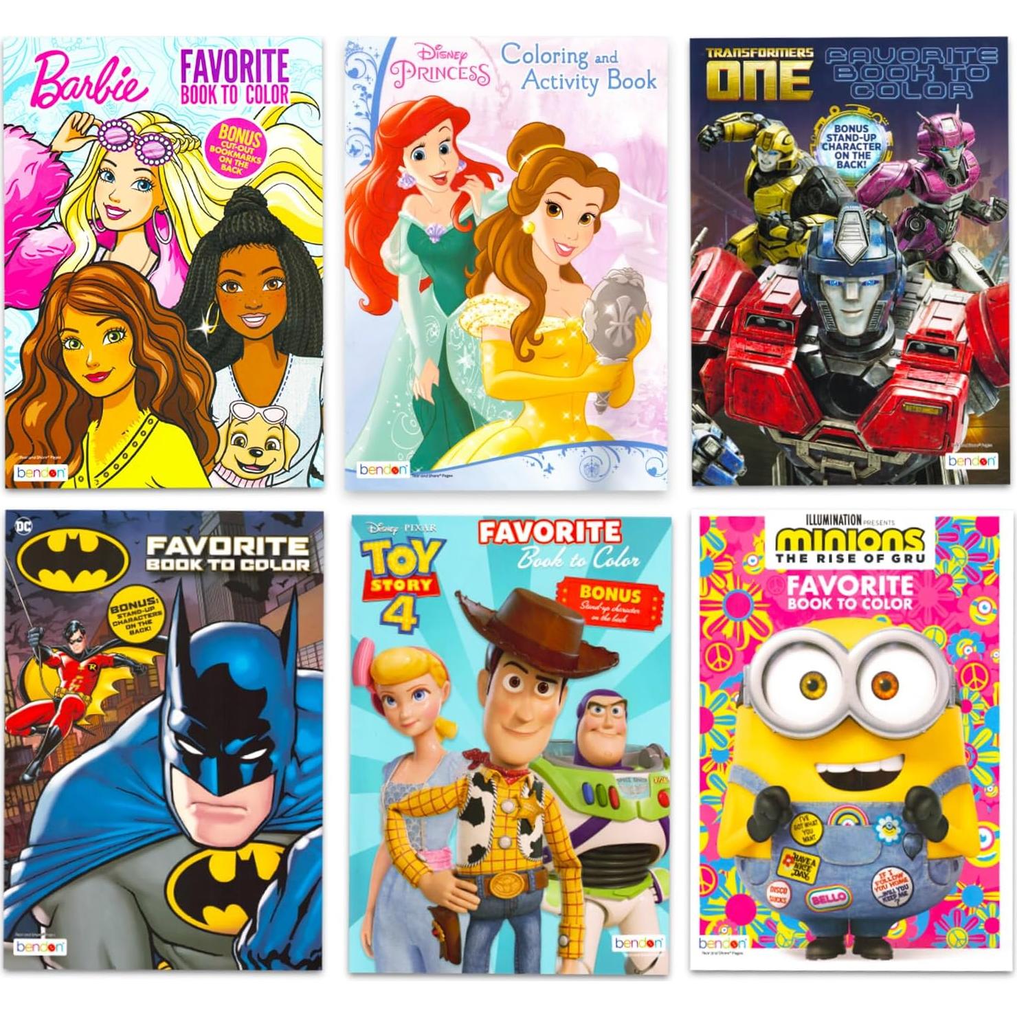 24 Libros para Colorear Disney para Niños 4 a 8 Años