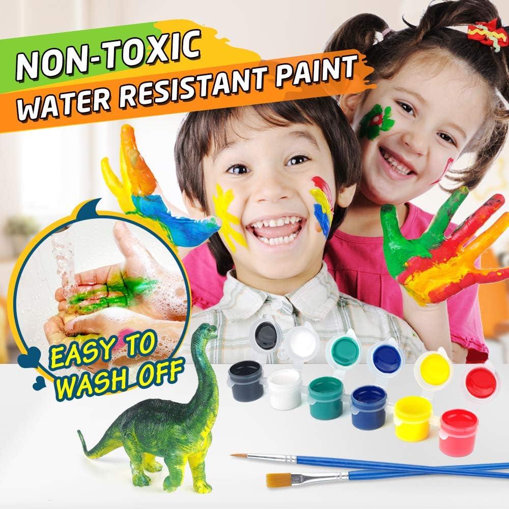 Set de Manualidades BAODLON para Niños - Pintura Dinosaurios 10 Figuras