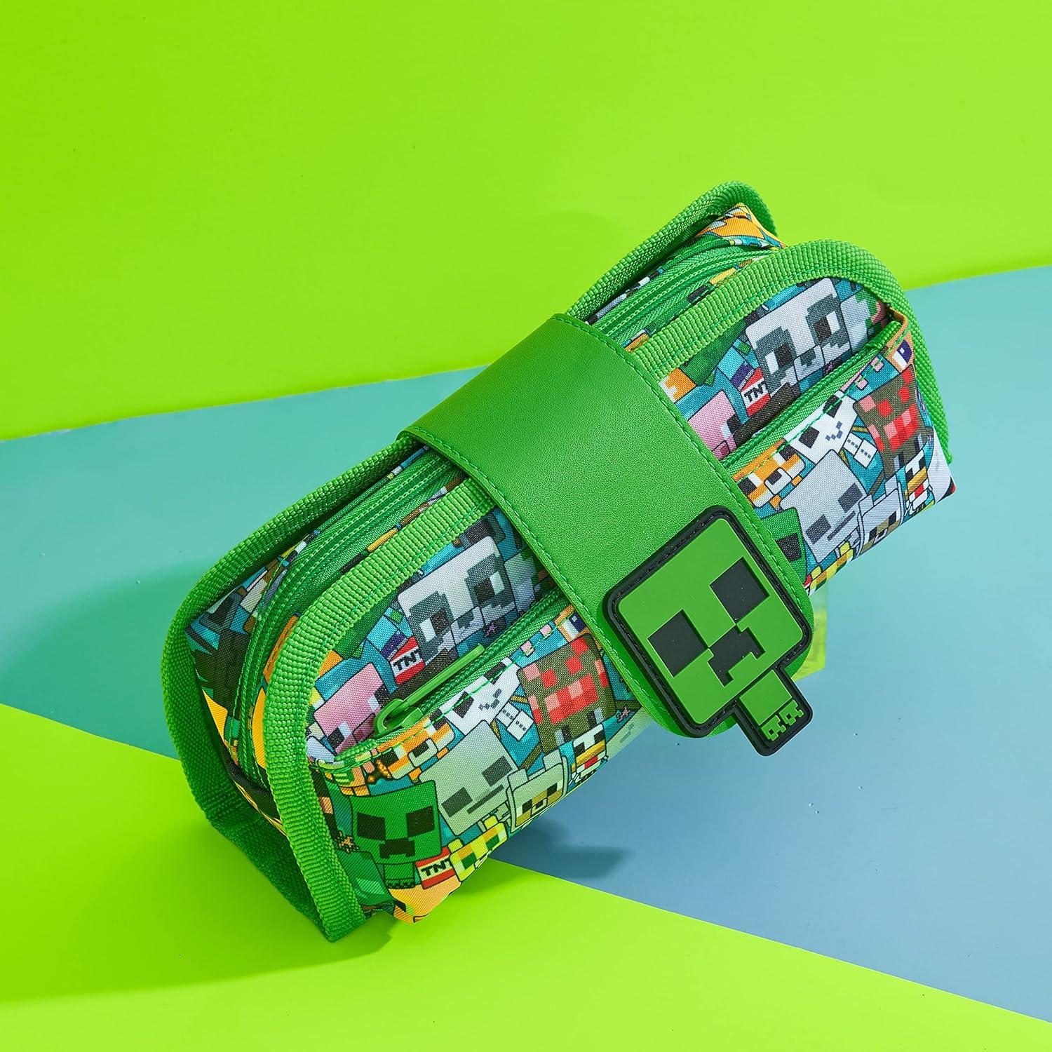 Estuche de Lápices Minecraft Oficial 2 en 1 para Niños