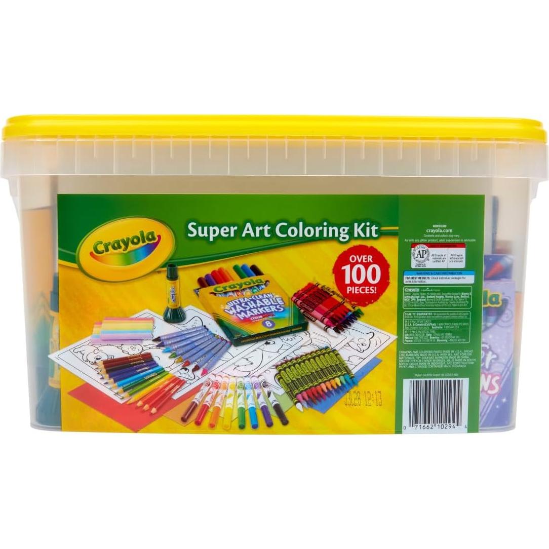 Kit de Colorear Crayola Super Art 100 Piezas para Niños