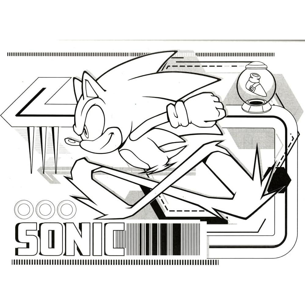 Conjunto de Colorear Sonic The Hedgehog para Niños 3+