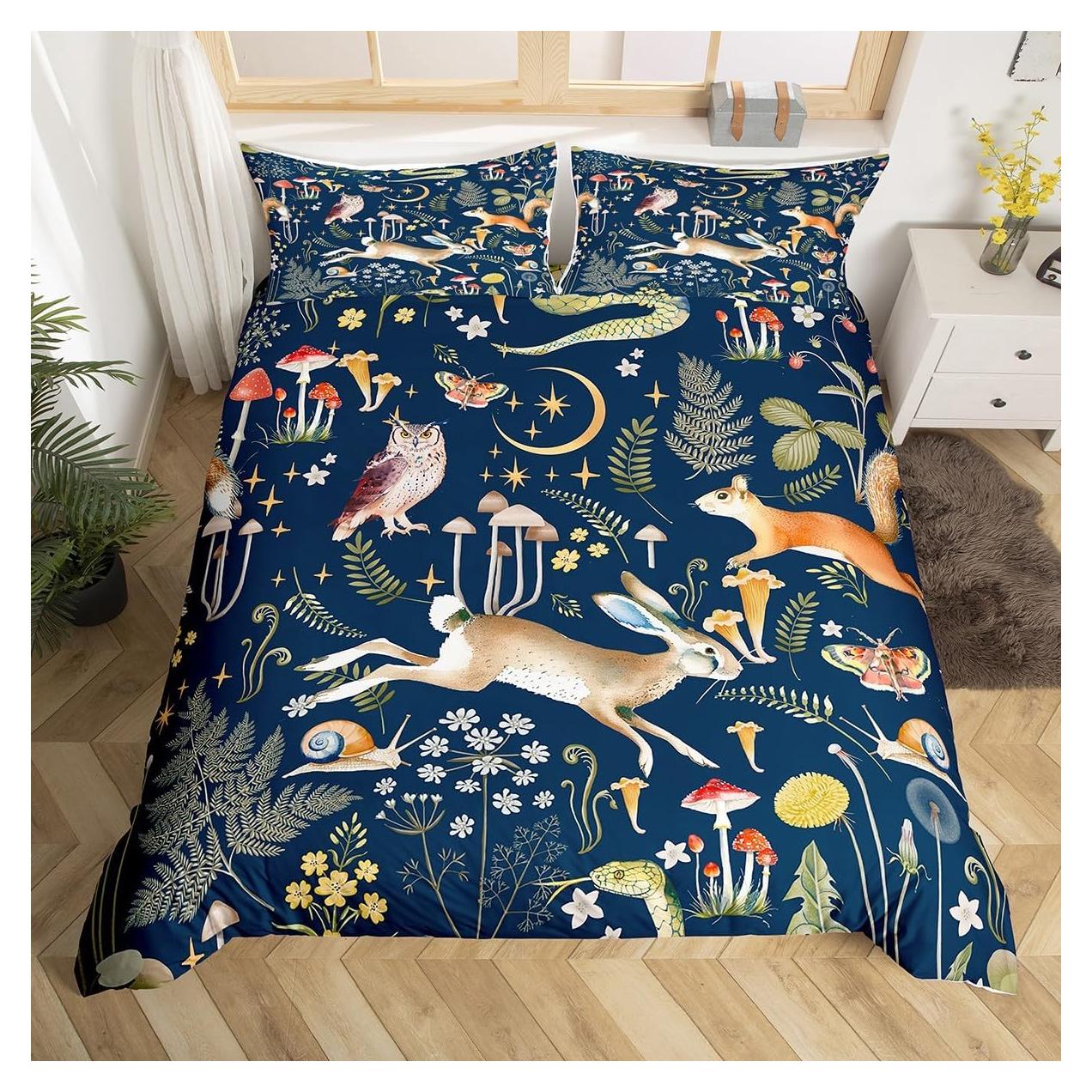 Funda de Edredón Individual Castle Fairy Animales Bohemia